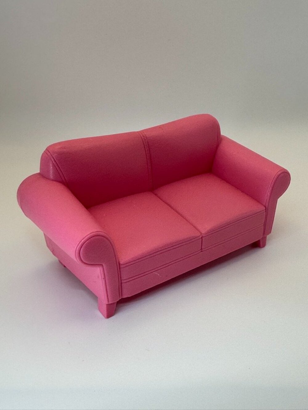 Mattel Fisher-Price Loving Family Dollhouse PINK COUCH SOFA Living Room 2004